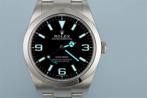 rolex explorer 2015 with polished clasp and blue chromalight|rolex explorer i 214270.